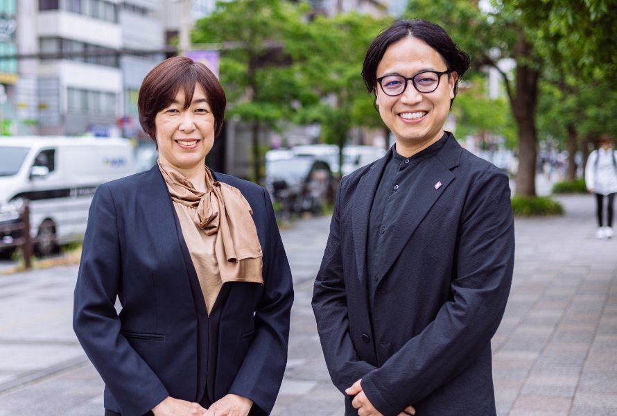 インタビュー中の様子