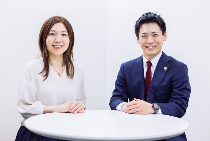 インタビュー中の様子