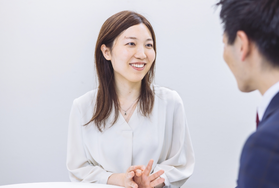 インタビュー中の様子