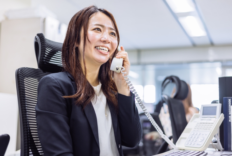 インタビュー中の様子