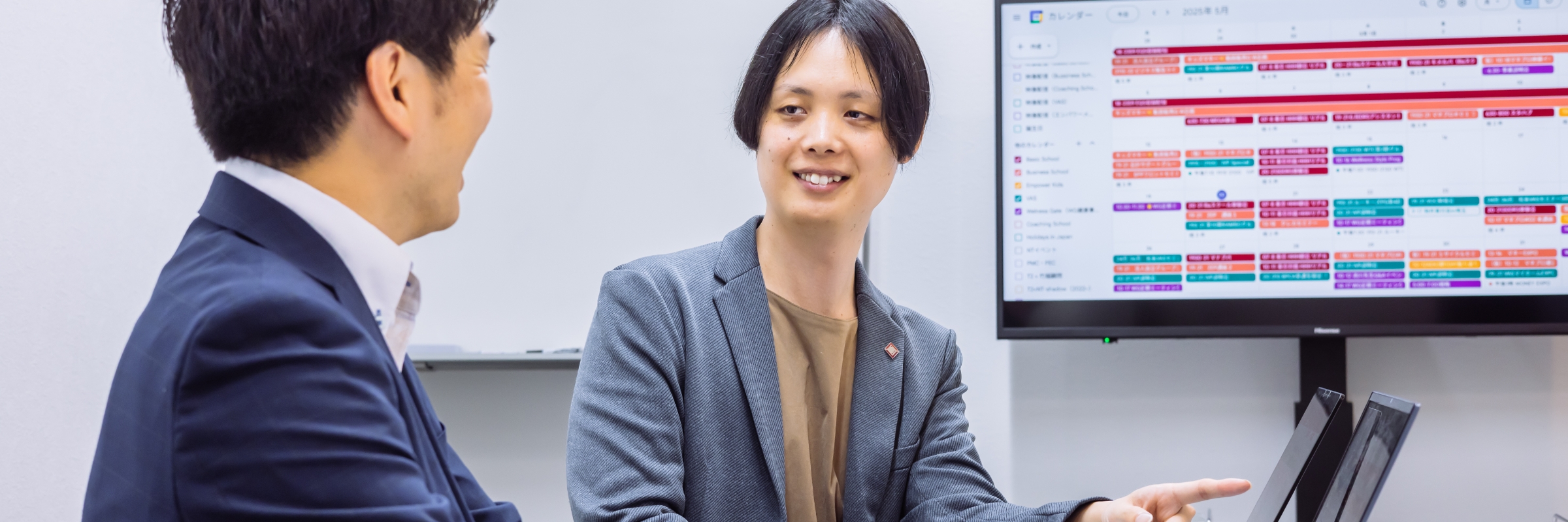 インタビュー中の様子